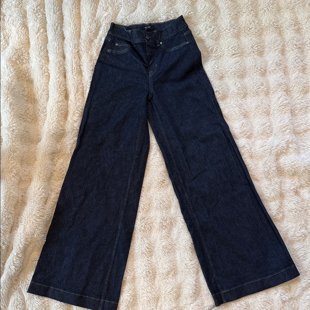 SPANX Dark Wash Wide Leg Jeans